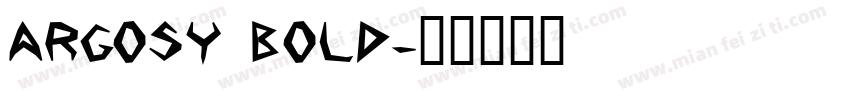 Argosy Bold字体转换